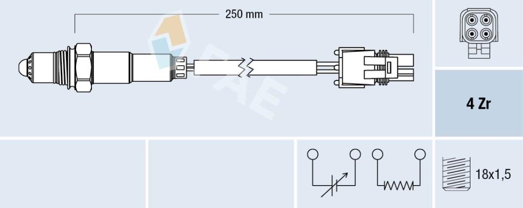 Sonda lambda FAE ref. 77129