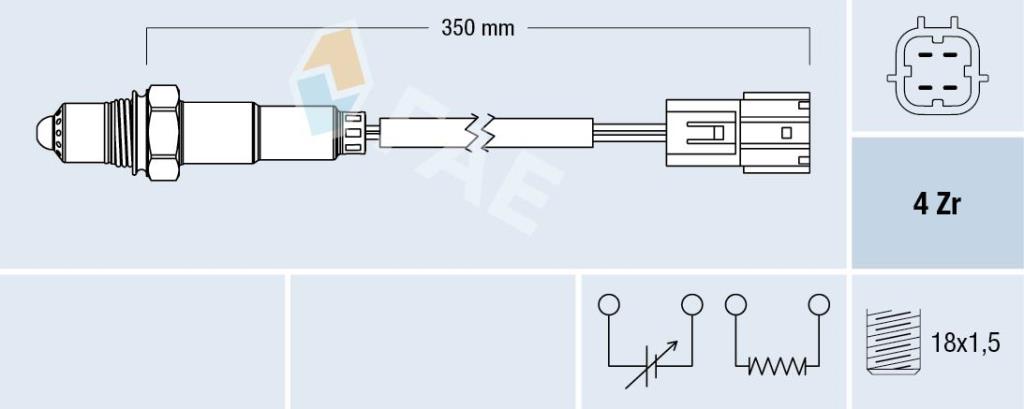 Sonda Lambda FAE ref. 77391