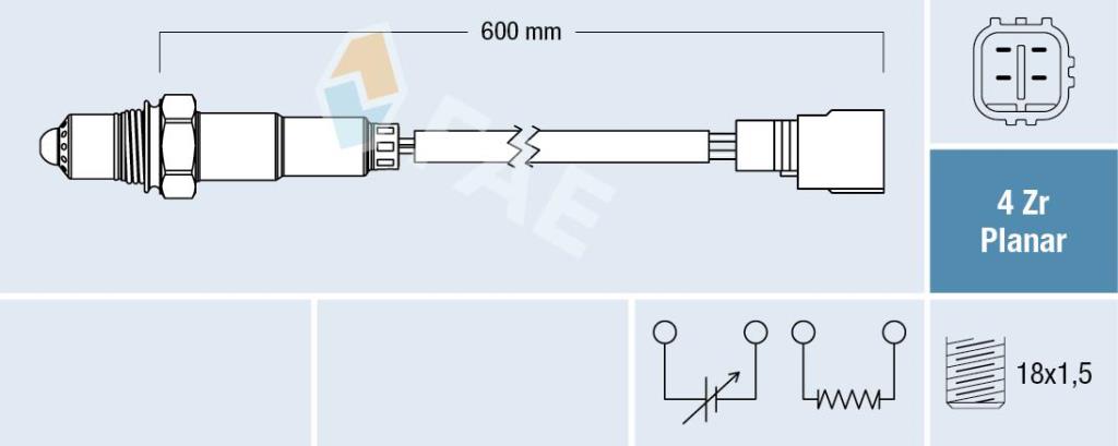 Sonda lambda FAE ref. 77515