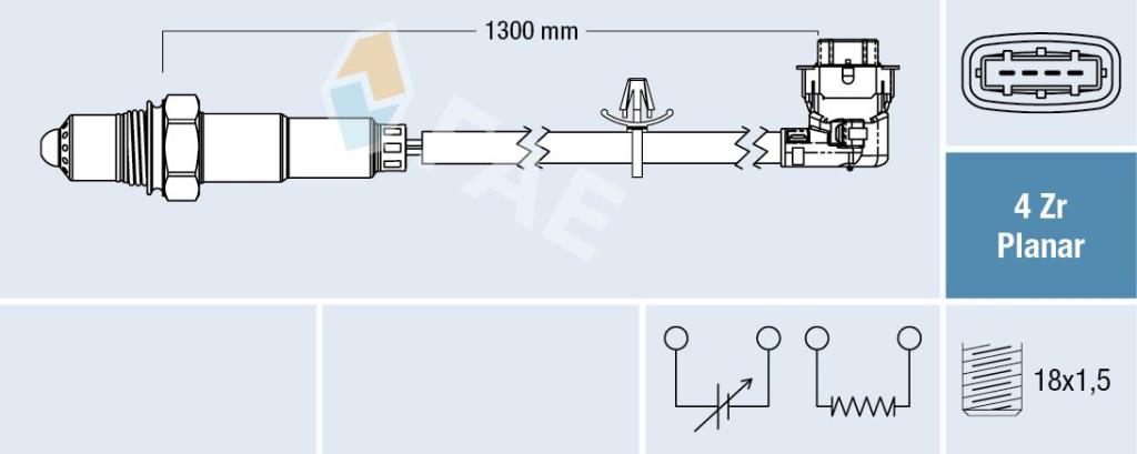 Sonda Lambda FAE ref. 77609