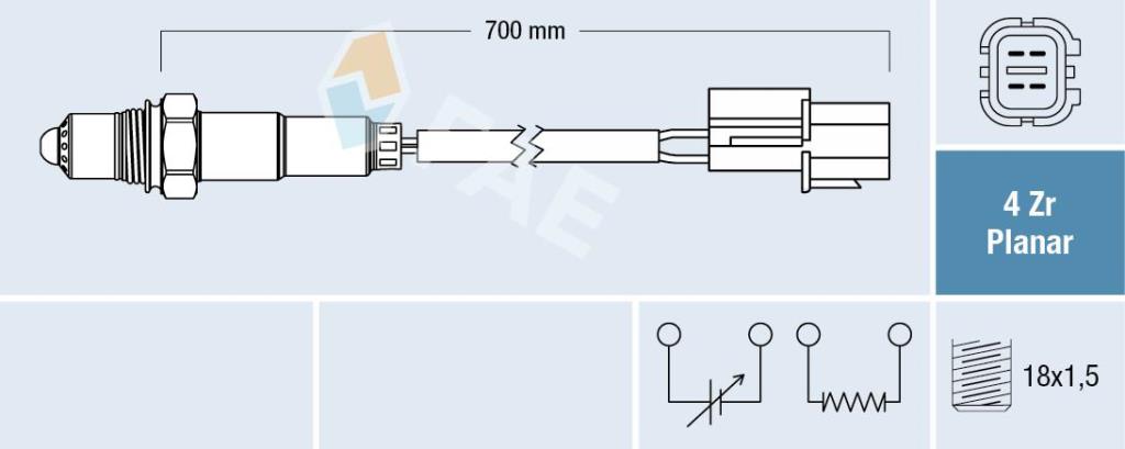 Sonda lambda FAE ref. 77685