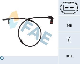 Sensor ABS FAE ref. 78088