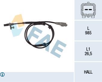 Sensor ABS FAE ref. 78118