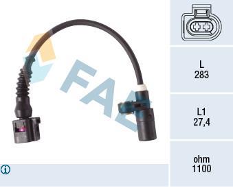 Capteur ABS (Capteur de vitesse de roue) FAE ref. 78279
