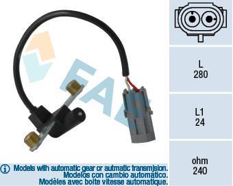Palpeur de régime, gestion moteur (Capteur PMH) FAE 79022