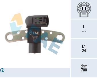 Palpeur de régime, gestion moteur (Capteur PMH) FAE ref. 79031