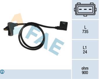Sensor de revoluciones, control del motor FAE ref. 79038