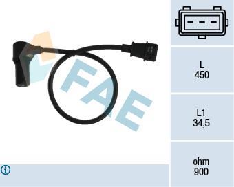 Palpeur de régime, gestion moteur (Capteur PMH) FAE ref. 79074
