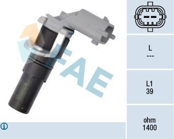 Sensor de velocidade do motor, gestão do motor FAE ref. 79182