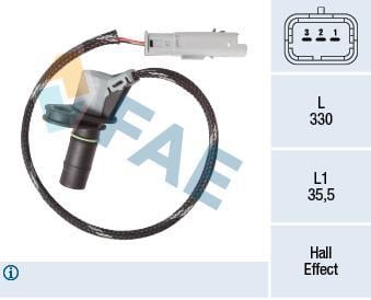 Capteur de vitesse de roue, transmission manuelle FAE ref. 79464