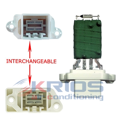 Résistance, pulseur d'air habitacle (Élément de commande, chauffage/ventilation) MEAT & DORIA ref. K109060
