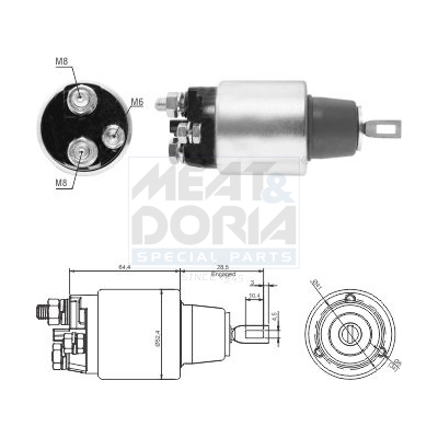 Interruptor magnético, estárter (Interruptor solenoide) MEAT & DORIA ref. 46313