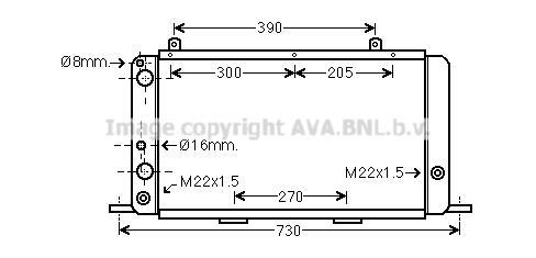 Radiateur moteur (Radiateur de refroidissement) AVA Deutschland GmbH AI2025