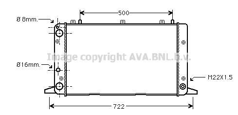 Radiateur moteur (Radiateur de refroidissement) AVA Deutschland GmbH AI2047