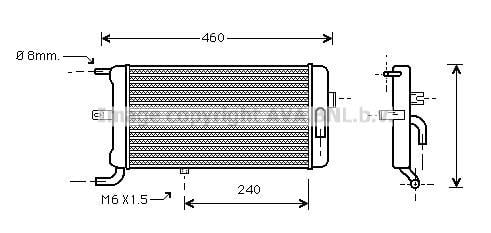 Radiateur moteur (Radiateur de refroidissement) AVA Deutschland GmbH AI2058