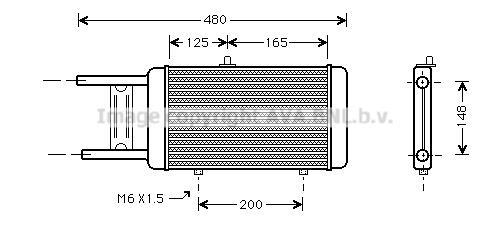 Radiateur moteur (Radiateur de refroidissement) AVA Deutschland GmbH AI2066