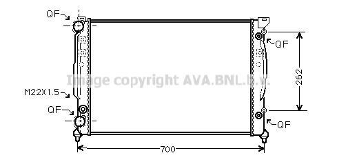 Radiateur moteur (Radiateur de refroidissement) AVA Deutschland GmbH AI2122