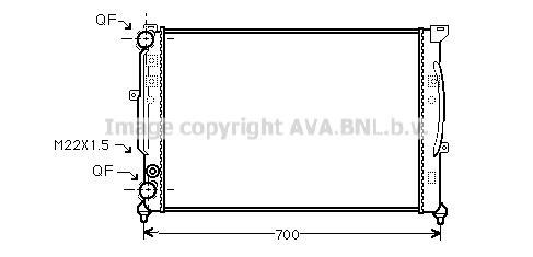 Radiateur moteur (Radiateur de refroidissement) AVA Deutschland GmbH AI2123