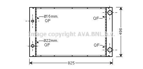 Radiateur moteur (Radiateur de refroidissement) AVA Deutschland GmbH AI2268