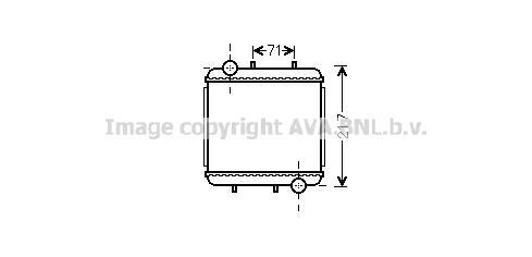 Radiateur moteur (Radiateur de refroidissement) AVA Deutschland GmbH AI2310