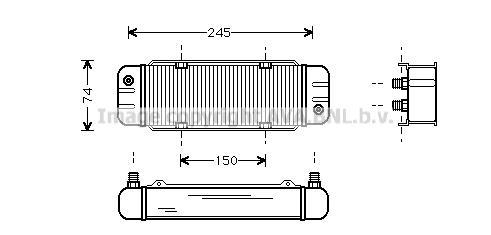 Radiateur d'huile moteur (Refroidisseur d'huile moteur) AVA Deutschland GmbH AI3131