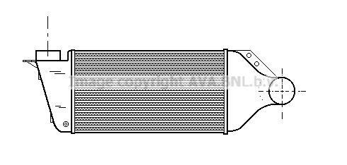 Intercooler, échangeur (Refroidisseur d'air) AVA Deutschland GmbH AI4068