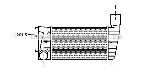 Intercooler, échangeur (Refroidisseur d'air) AVA Deutschland GmbH AI4134