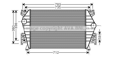 Intercooler, échangeur (Refroidisseur d'air) AVA Deutschland GmbH AI4103