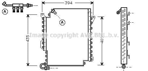 Intercooler permutador ar-ar AVA Deutschland GmbH ref. Ai4225