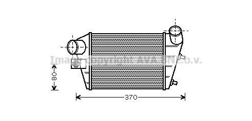 Intercooler, échangeur (Refroidisseur d'air) AVA Deutschland GmbH AL4086