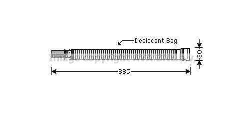 Filtre déshydrateur du circuit de climatisation AVA Deutschland GmbH ALD108
