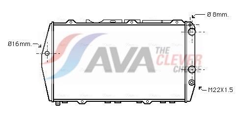 Radiateur moteur (Radiateur de refroidissement) AVA Deutschland GmbH ref. AI2019