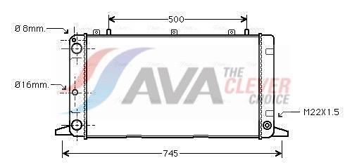 Radiateur moteur (Radiateur de refroidissement) AVA Deutschland GmbH AI2098