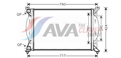 Radiateur moteur (Radiateur de refroidissement) AVA Deutschland GmbH ref. AI2201