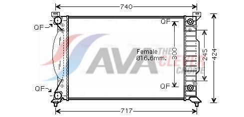 Radiateur moteur (Radiateur de refroidissement) AVA Deutschland GmbH ref. AI2202