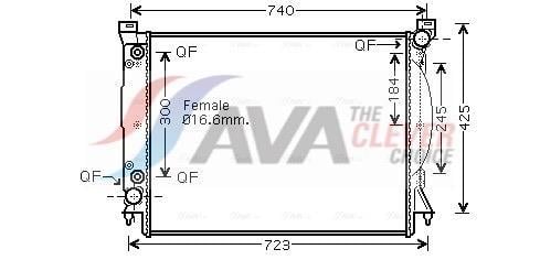 Radiateur moteur (Radiateur de refroidissement) AVA Deutschland GmbH ref. AI2246