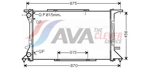 Radiateur moteur (Radiateur de refroidissement) AVA Deutschland GmbH ref. AI2306