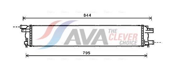 Radiateur moteur (Radiateur de refroidissement) AVA Deutschland GmbH ref. AI2361