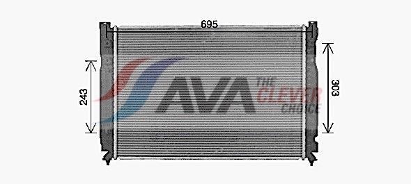 Radiateur moteur (Radiateur de refroidissement) AVA Deutschland GmbH AI2431