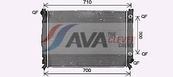 Radiateur moteur (Radiateur de refroidissement) AVA Deutschland GmbH AI2431