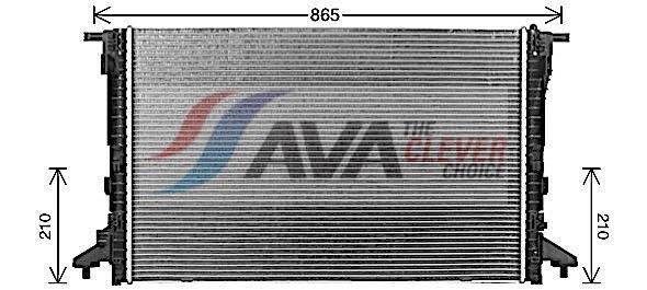 Radiateur moteur (Radiateur de refroidissement) AVA Deutschland GmbH ref. AI2441