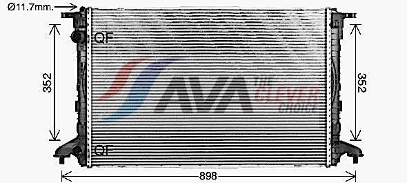 Radiateur moteur (Radiateur de refroidissement) AVA Deutschland GmbH ref. AI2446
