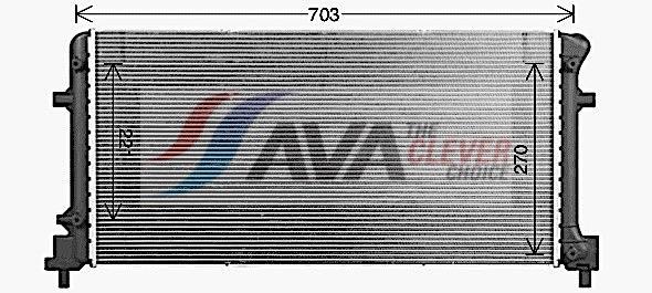 Radiateur moteur (Radiateur de refroidissement) AVA Deutschland GmbH AI2450