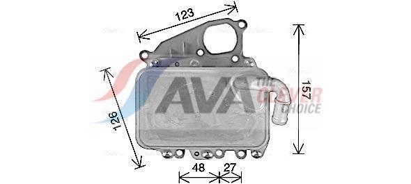 Radiateur d'huile moteur (Refroidisseur d'huile moteur) AVA Deutschland GmbH ref. AI3405H