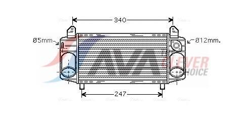 Intercooler permutador ar-ar AVA Deutschland GmbH ref. AI4192