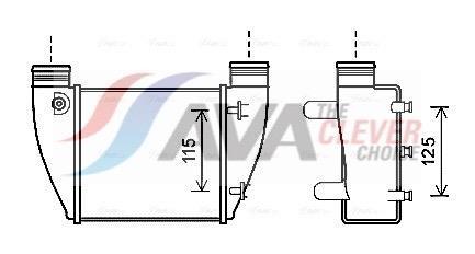Intercooler permutador ar-ar AVA Deutschland GmbH ref. AI4364