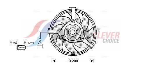 Ventilateur de refroidissement du moteur (Motoventilateur) AVA Deutschland GmbH AI7510