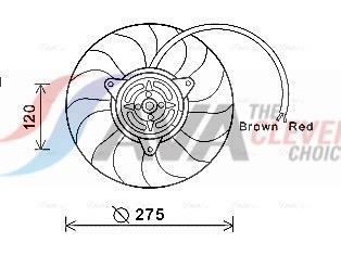 Ventilateur de refroidissement du moteur (Motoventilateur) AVA Deutschland GmbH AI7515