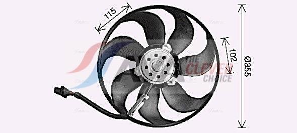 Ventilateur de refroidissement du moteur (Motoventilateur) AVA Deutschland GmbH AI7521