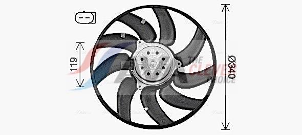 Ventilateur de refroidissement du moteur (Motoventilateur) AVA Deutschland GmbH AI7527